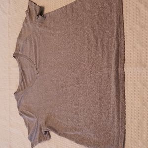 Ava & Viv v-neck short sleeve Heather Gray T-shirt 1x